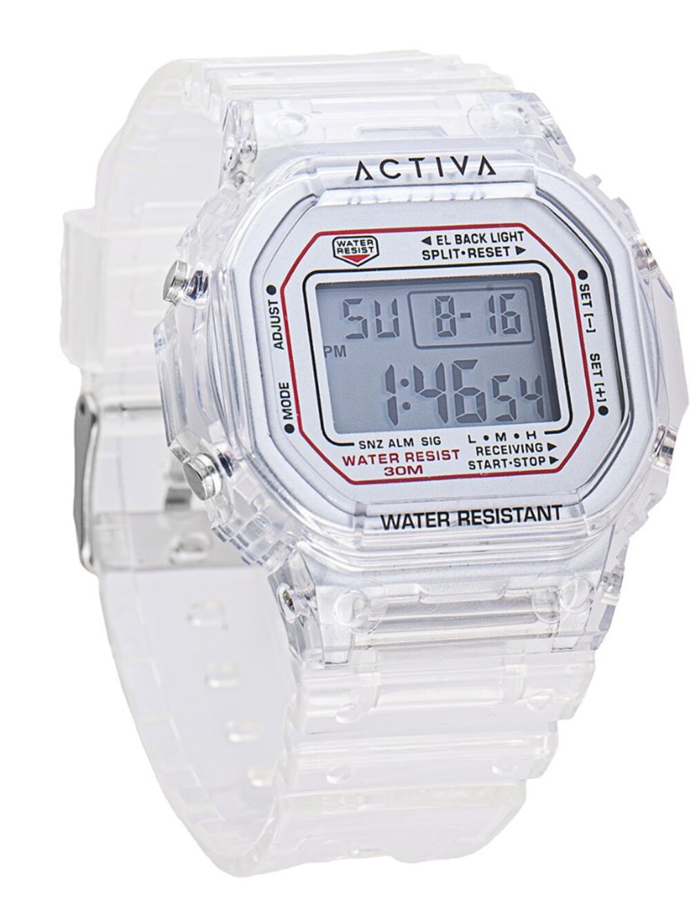Activa Retro X Invicta Men's Transparent 44.5mm Digital Watch NIB
